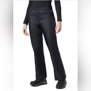 Columbia Women's Storm Surge Black Rain Pant - Small